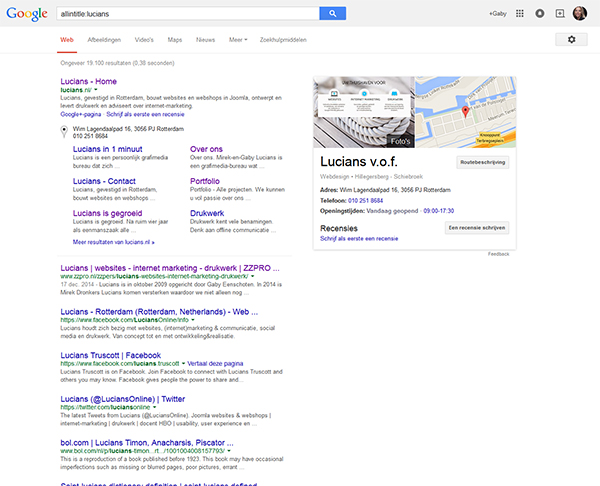 Allintitle Google